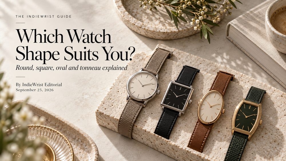 Round square oval and tonneau watch shapes styled as fashion accessories
