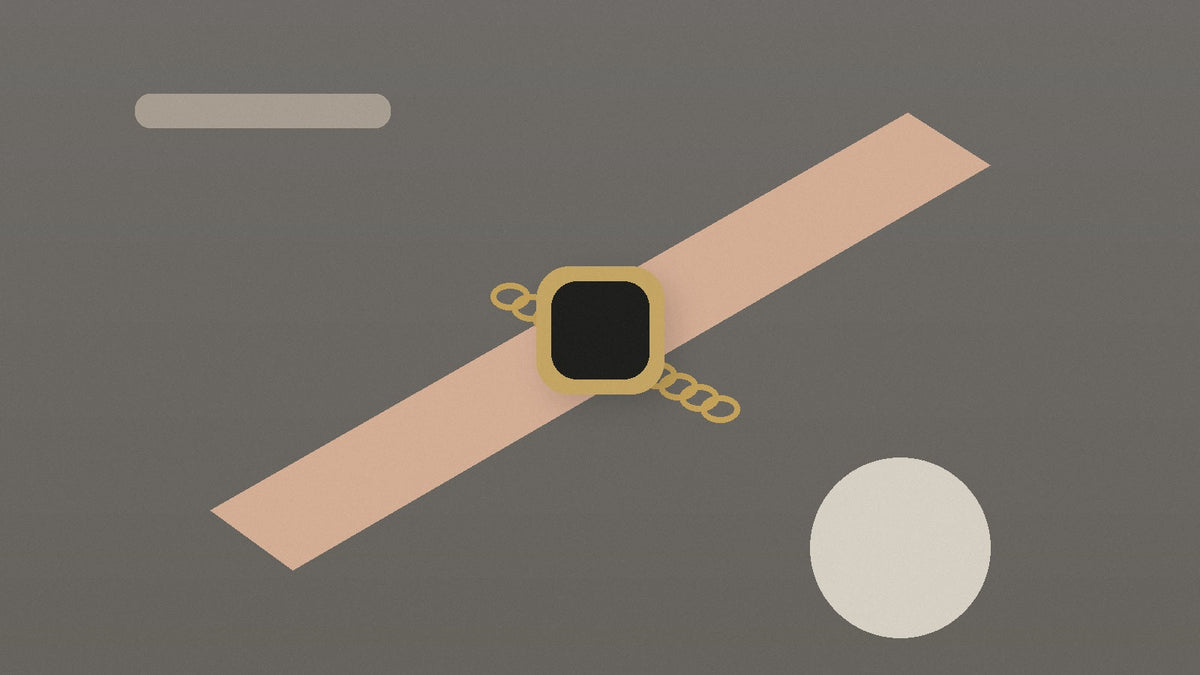 Elegant slim wrist with a petite jewelry-style Apple Watch band