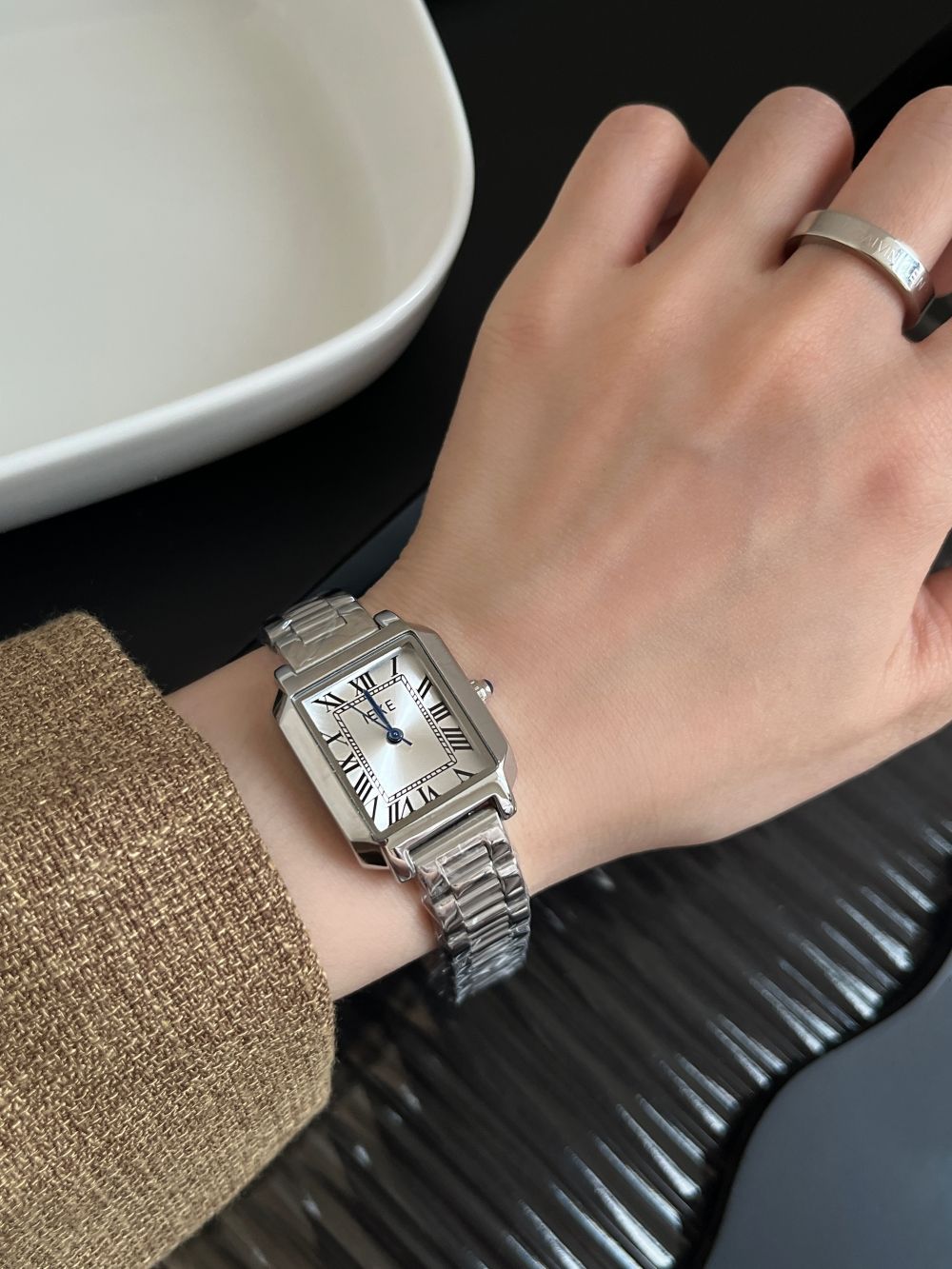 IEKE Korean Chic Roman Numeral Petite Watch - Vintage Dainty Quartz Watch for Women