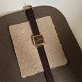 IEKE Oversized Statement Square Slim Strap Watch - Modern Boyfriend Tank Watch for Women