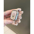 Champagne satin scrunchie Apple Watch band