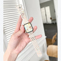 Jelly confetti silicone Apple Watch band with bumper case