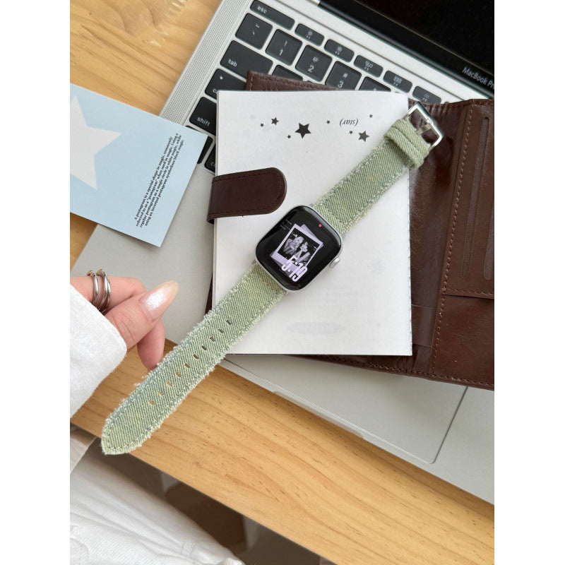 Pale denim Apple Watch band