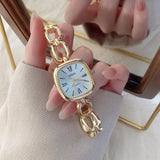 EHHE Open-Link Square Bracelet Watch - Women's Jewelry Quartz Watch