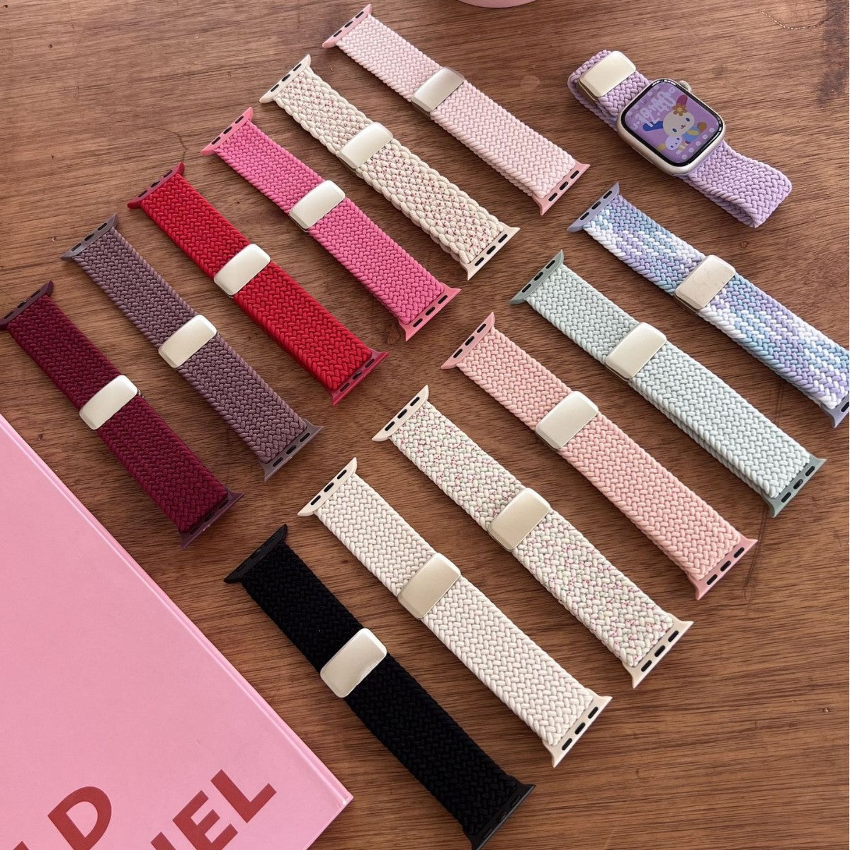 Flexweave braided magnetic Apple Watch band color range