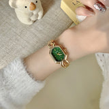 GUDI Geometric Open-Link Bracelet Watch - Women's Stainless Steel Quartz Jewelry Watch