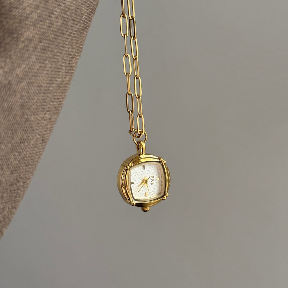 IEKE Pendant Necklace Watch - Women's Vintage-Inspired Jewelry Watch