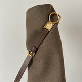 IEKE Sculptural Ring Square Leather Watch - Women's Quartz Dress Watch