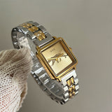 IEKE Vintage Square Panther Bracelet Watch - Women's French Retro Dress Watch