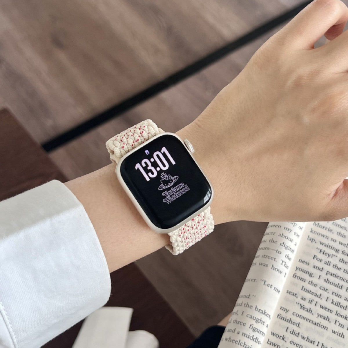 Woven Apple Watch band Deep Purple