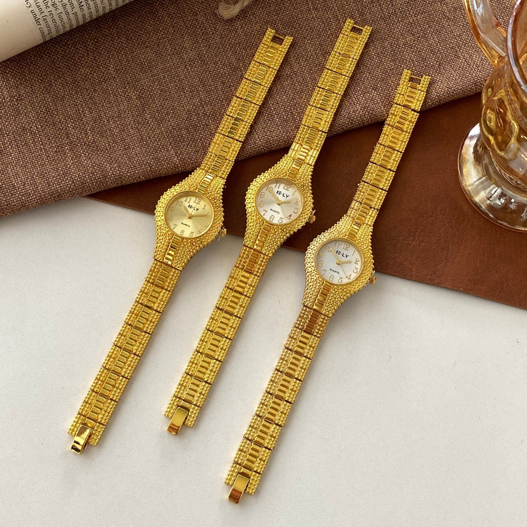 ISLY textured bracelet watch collection with three dial colors