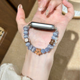 Mistwood Flower Double-Strand Beaded Smartwatch Band – Apple Watch, Xiaomi & Huawei