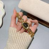 NAIDU Sculpted Link Jewelry Watch - Women's Stainless Steel Quartz Watch