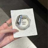 Lumi Pearl Double-Strand Bracelet Band for Apple Watch – 5 Wrist Sizes