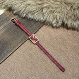 Vintage Roman Rectangle Watch - Women's Leather Strap Quartz Watch