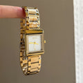 IEKE Executive Square Gold Steel Bracelet Watch - Timeless Business Quartz Watch for Women