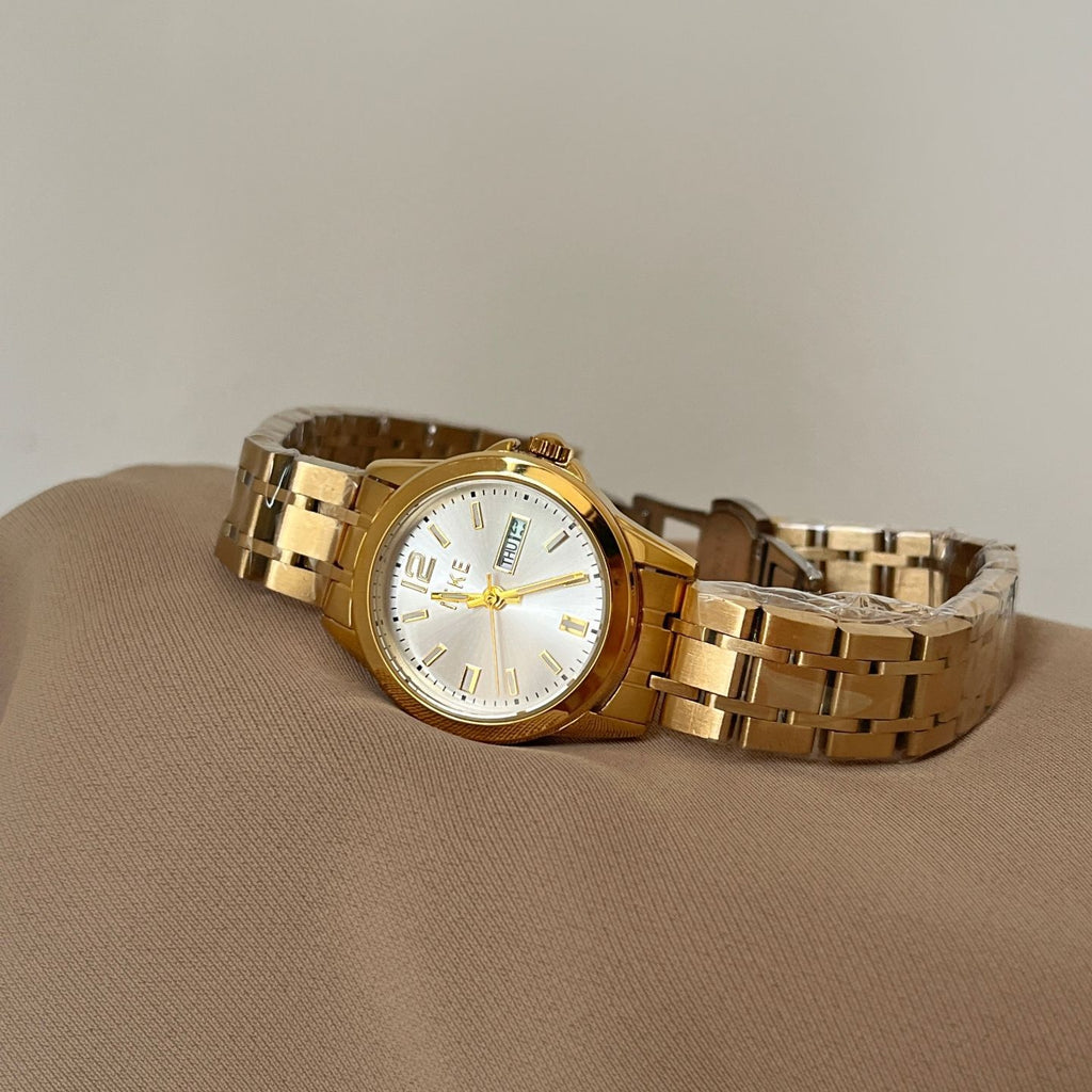 IEKE Slate Grey Minimalist Petite Dial Watch - Monochromatic Cold Aesthetic Quartz Watch for Women