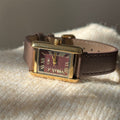IEKE Vintage Artistic Petite Dial Leather Watch - Retro Chic Quartz Dress Watch for Women