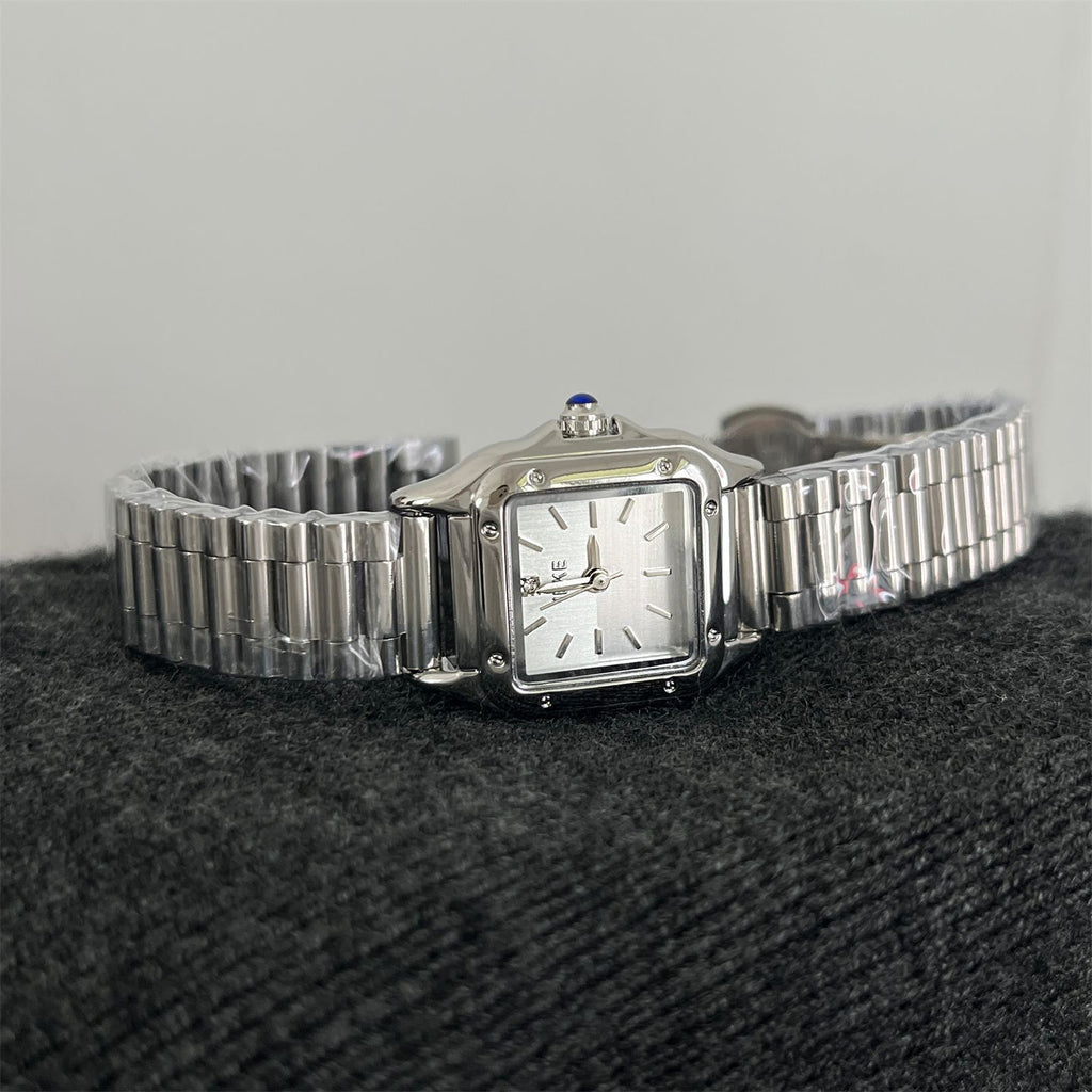 IEKE Frost Crystal Pavé Bezel Petite Dial Watch - Sparkling Chic Quartz Watch for Women