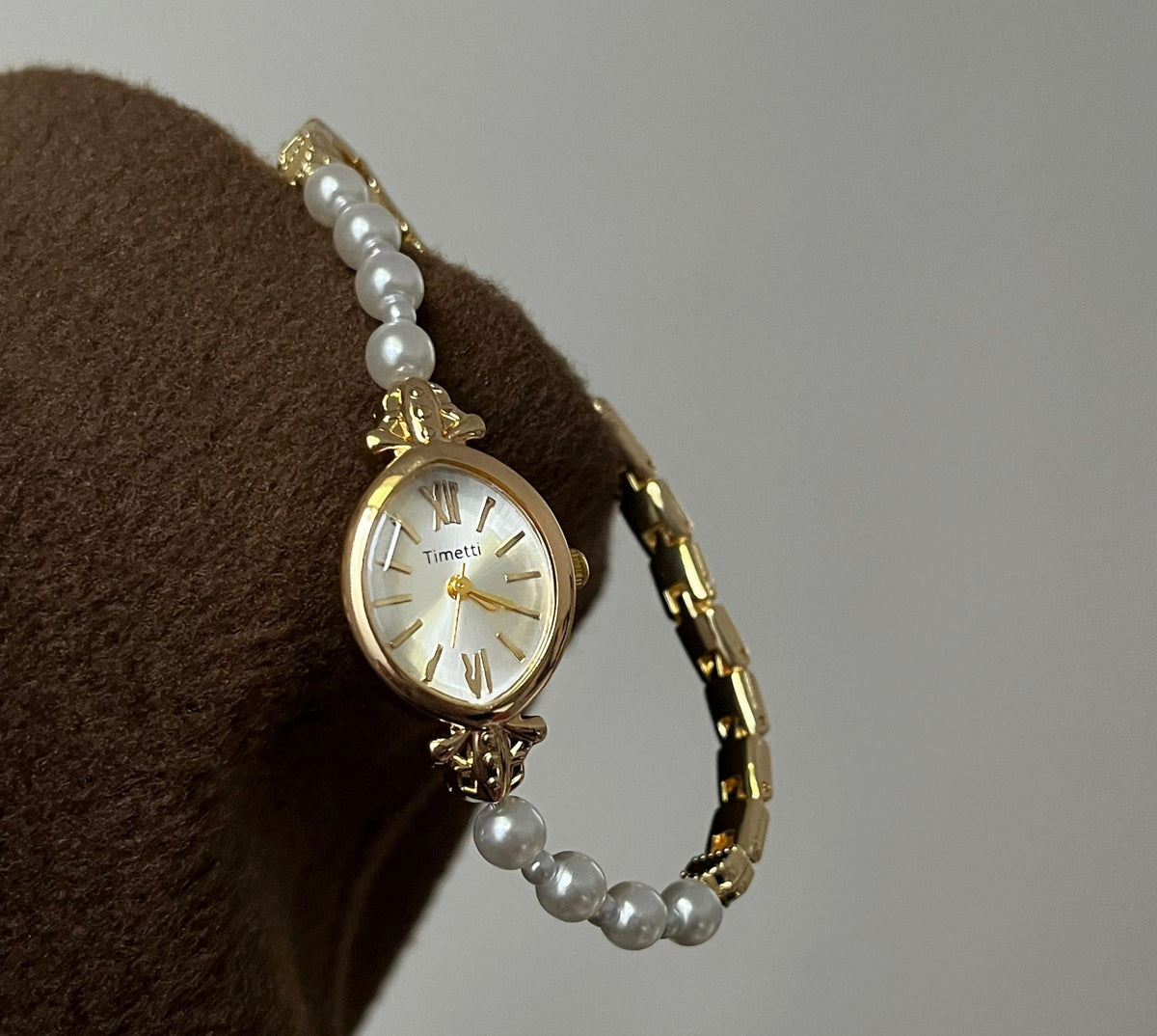 Vintage Natural Freshwater Pearl Bracelet Watch - Dainty Jewelry Quartz Watch for Women