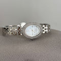 IEKE Full Pavé Crystal Pigeon Egg Oval Steel Watch - High Jewelry Cocktail Watch for Women